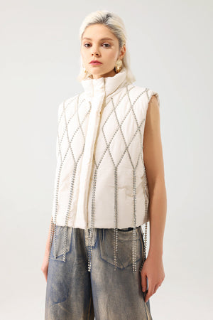 kamames Hope Diamante Padded Vest