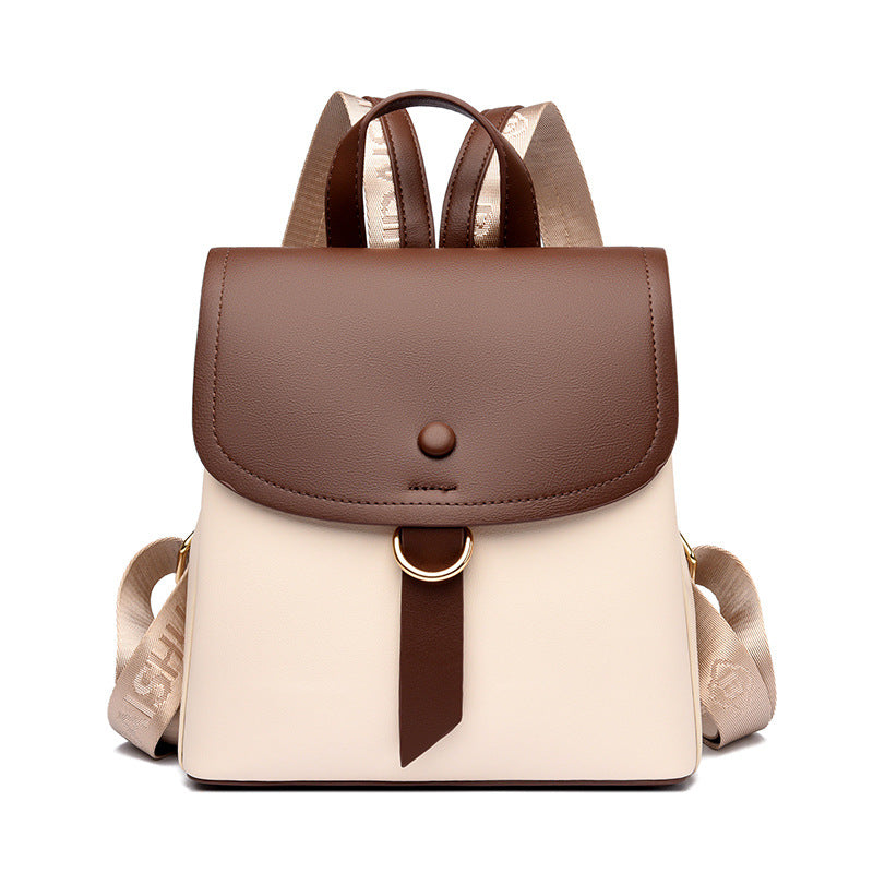 KAMAMES 2025 popular new New backpack wholesale women's simple contrasting color texture outdoor Internet celebrity fashion small back women's bag