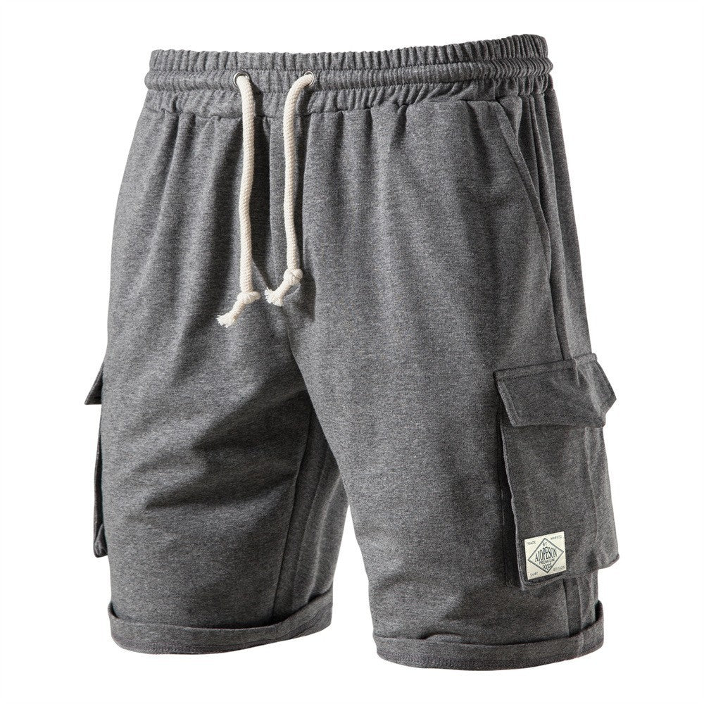 KAMAMES 2025 Summer beach Popular trade high street 2025n pure cotton sports casual pants men's washed terry Japanese straight shorts five points