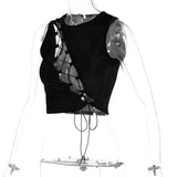 KAMAMES 2025 Popular,   spring explosive new chest beveled edge hanging ear lace small vest  Popular trade wholesale women's clothing