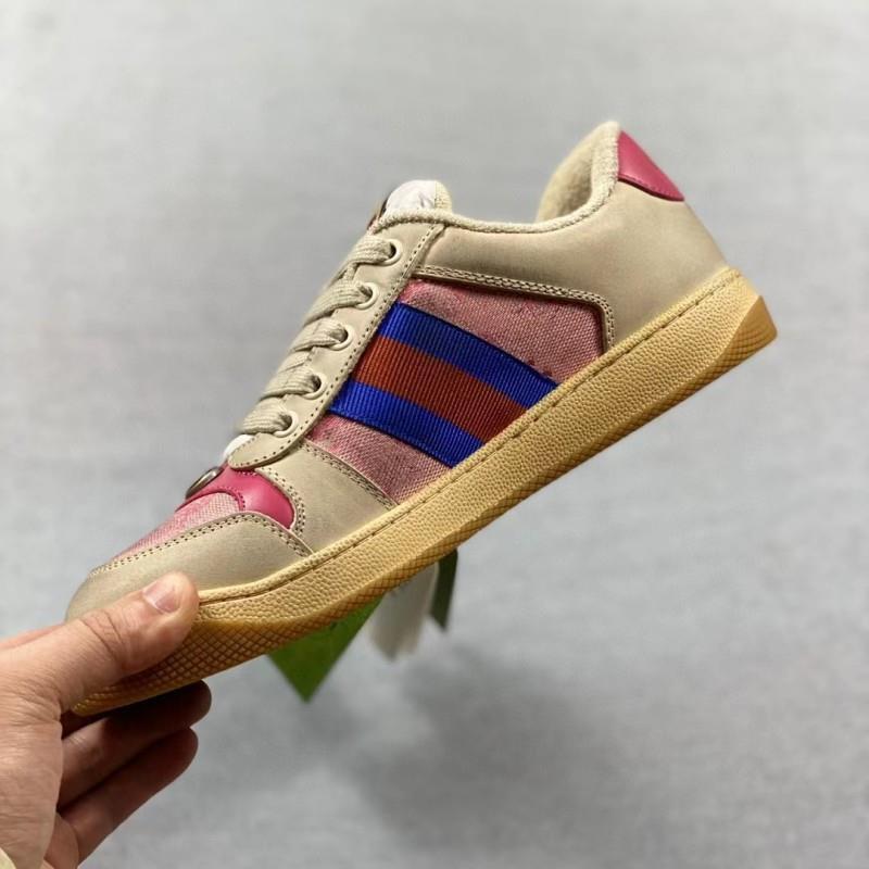 kamames Putian High Version Cowhide Dirty Shoes Distressed Sneakers Women's First Layer Cowhide Versatile Small Distressed Sneakers Sports Casual Canvas Shoes Versatile