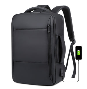 KAMAMES Fashion Cross-Border Creative USB Rechargeable Backpack Casual Business Men's Bag Student Notebook Backpack