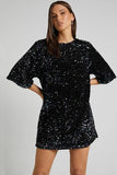 KAMAMES 2025 popular spring and summer new New Popular trade women's clothing  wish mid-skirt slanted shoulder bead dress dress dress dress