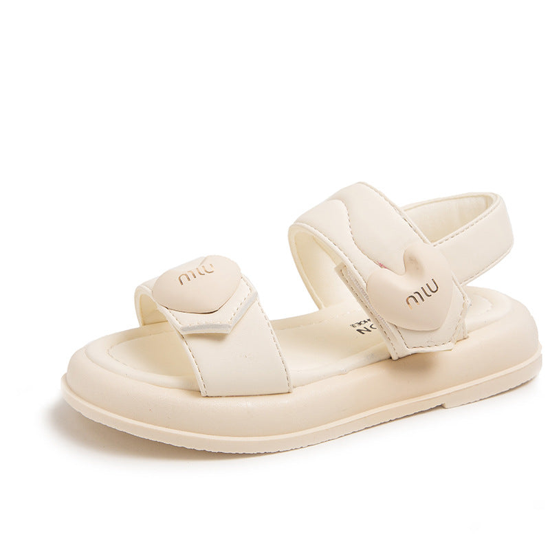 KAMAMES Factory Direct Sales Girls' Sandals  Summer New Open Toe Beach Shoes Fashion Casual Shoes Soft Bottom Non-Slip