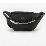 KAMAMES 2025 popular New Sports Fitness Running Fanny Bag Casual Chain Satchel Trend Lightweight Breast Bag Canvas Dumpling Bag Women