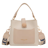 KAMAMES Bag Women's Bag  New Bucket Bag Simple Fashion Color Contrast Large Capacity Crossbody Handbag