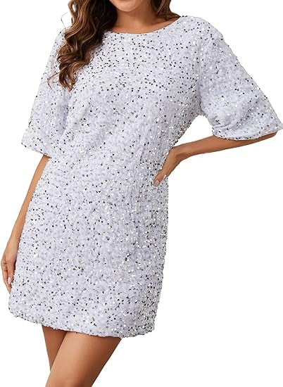 KAMAMES 2025 popular spring and summer new New Popular trade women's clothing  wish mid-skirt slanted shoulder bead dress dress dress dress