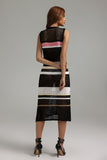 kamames Sara Stripe Knitted Midi Dress