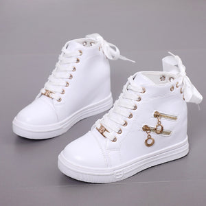 kamames Heightened Women's Shoes 2024 Spring New Leisure High-Upper Shoes, All-Purpose Sports Shoes, Lightweight And Thin Single Shoes, Sneakers