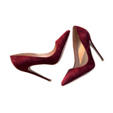 kamames Red 12 cm extreme high heels pointed toe shallow women shoes Women Pumps Wedding Party Woman Shoes RM003 ROVICIYA