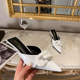 kamames Heels Summer Slipper 2022 Women Shoes on Heels Fashion Candy Colors Pointed Slipper Outdoor Heels Sandals Zapatos De Mujer