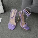 kamames Heels High-Heeled Shoes With Fashionable Toes And Women's Large-Size Sandals