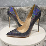 kamames elegant advanced women shoes 8cm 10cm 12cm high thin heels handmade sky pattern daily wear concise pumps QP146 ROVICIYA