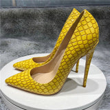 kamames Printed Toe Women Pumps Sexy Stiletto 12cm high heels Summer Wedding Party Woman Shoes QP118 ROVICIYA