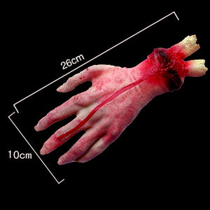 kamames Scary Fake Hand Finger Leg Foot Horror Props Bloody Hand Haunted House Party Decoration Halloween Accessories