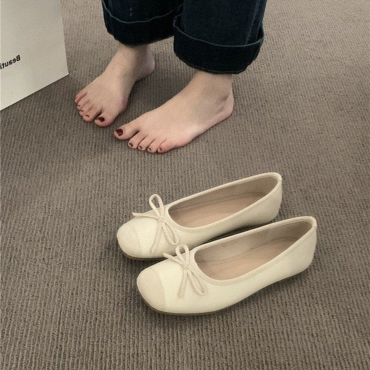 kamames Sense Of Minority French Soft-Soled Single Shoes Women's Spring And Summer Style 2024 New Xiaoxiangfeng Doudou Grandma Shoes