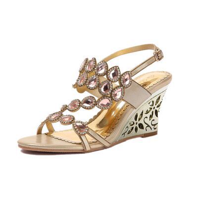 kamames Heel Diamond Sandals Women 2024 Summer New Fishmouth Fashion Elegant Diamond Sandals High-Heeled Slippers Leather Women's Shoes