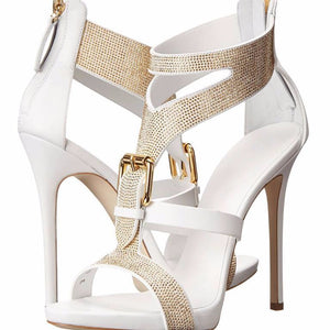 kamames Hot Diamond High-Heeled Sandals Large-Size Women's Shoes Super High-Heeled Banquet Sandals Supply