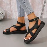 kamames Sandals 2023 Summer New Thick-Soled Leisure Large-Size Toe-Raising Shoes Roman Women's Sandals