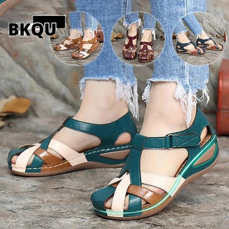 kamames Fashion Women Sandals Waterproo Sli On Round Female Slippers Casual Comfortable Outdoor Sunmmer Plus Size women shoes