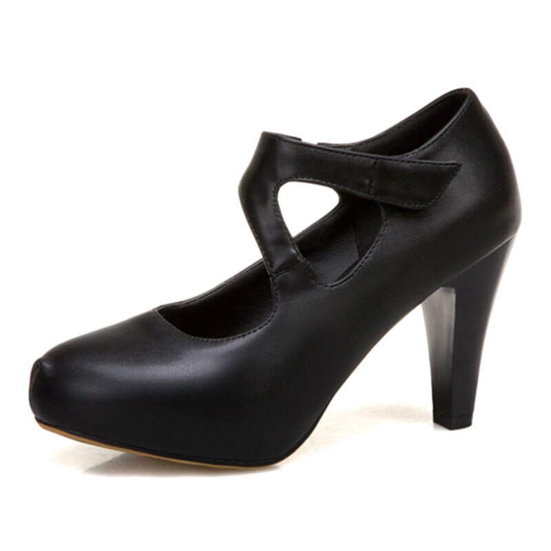 kamames Sgesvier 2020 Plus size 32-48 women pumps thick high heels platform party shoes summer shallow shoes woman black yellow