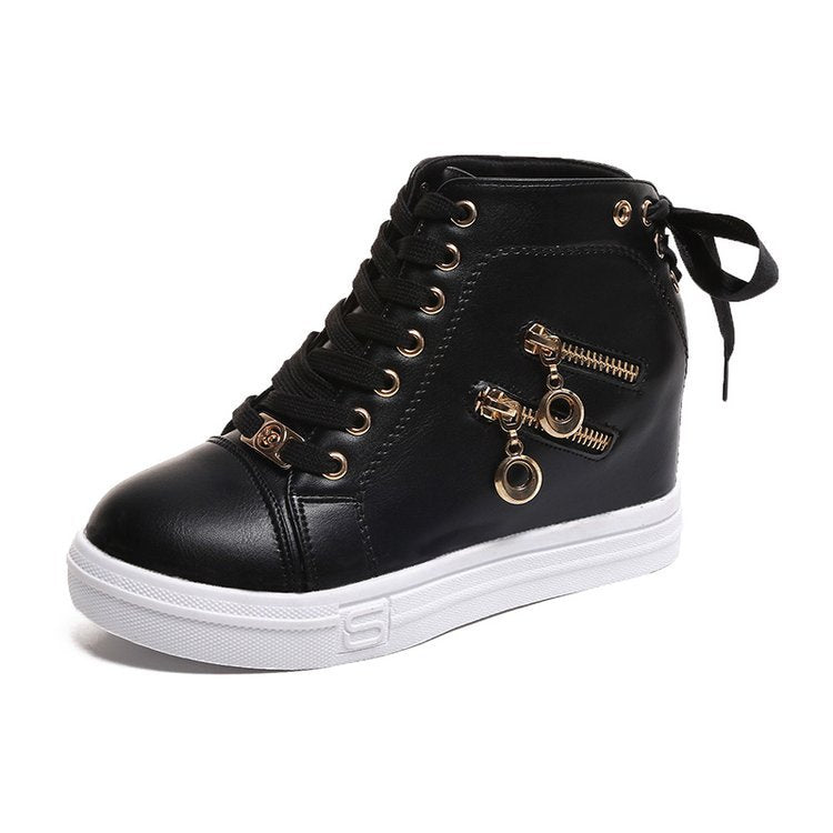 kamames Heightened Women's Shoes 2024 Spring New Leisure High-Upper Shoes, All-Purpose Sports Shoes, Lightweight And Thin Single Shoes, Sneakers