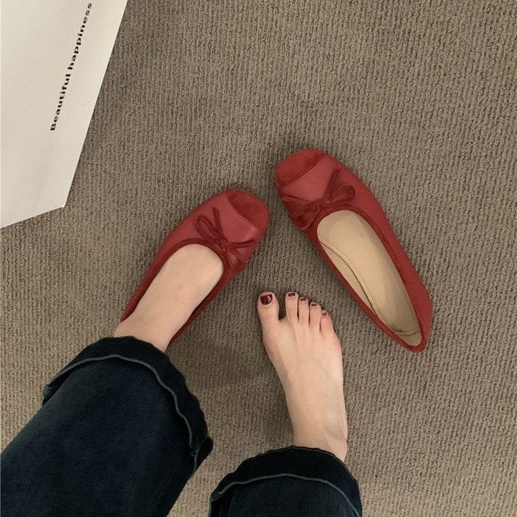 kamames Sense Of Minority French Soft-Soled Single Shoes Women's Spring And Summer Style 2024 New Xiaoxiangfeng Doudou Grandma Shoes