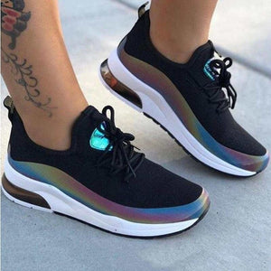 kamames Fashion Casual Sport Shoes of Women Breathable Mesh Women Wedge Sneakers Light Flat Trainer Female Size 43 Zapatos Mujer