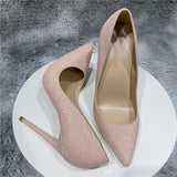 kamames green Gretel bling stiletto shoes 12cm 10cm 8cm high heels pointed toe handmade good quality women pumps LF029 ROVICIYA