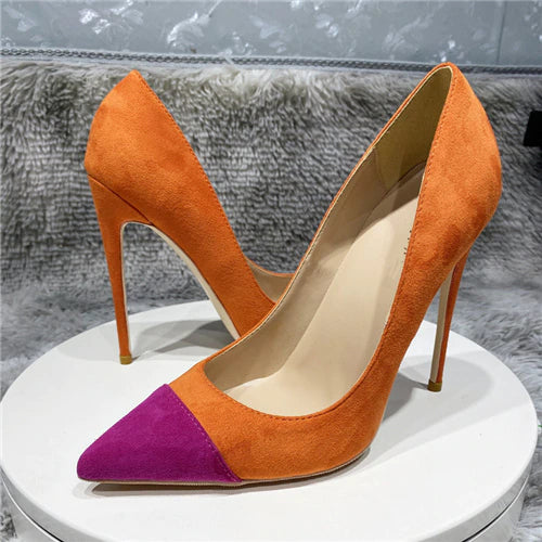 kamames high heels women shoes 12cm 10cm 8cm high heel stiletto pointed toe large size fashion elegant sexy pumps RM022 ROVICIYA
