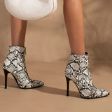 kamames Fashion Denim Women Boots Buckle Thin High Heel Ankle Boots Pointed Toe Front Zipper Autumn Winter Ladies Shoes