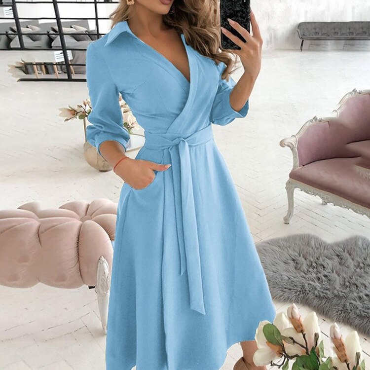 kamames Dresses For Women Robe emme V Neck Floral Printed Boho Beach Dress Estidos de Fiesta Female Robe Vestido Floral 9962