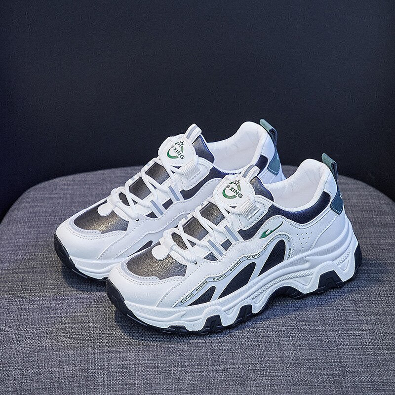 kamames Fashion Platform Sneakers Autumn Comfort Casual Sport Shoes Women Running Breathable Increase Shoes Zapatillas De Mujer