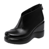 kamames Head Slope With Martin Shoes 2023 Autumn And Winter New Muffin Thick-Soled Waterproof Platform Velvet Thicker Large Size Short Boots