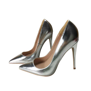 kamames Pumps Pointed Toe high heels 12 cm Women Shoes Prom Wedding Shoes Brand Designer Stiletto Shallow Gold YG018 ROVICIYA