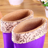 kamames Rain Boots Women Non-slip Rain Boots Waterproof Shoes Overshoes Water Boots Fashion Plus Velvet Warm Women Work Shoes