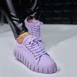kamames kamames New Wish Independent Station Large Size Leisure Sports Flat Shoes Tie Canvas Shoes Women's Shoes