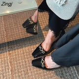 kamames Designer Sexy Lady Fashion Women Shoes Black Patent Leather Pointy Toe High Heels Pumps Party Shoes