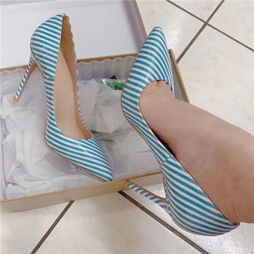 kamames design fashion stiletto shoes pointed toe 12cm 10cm 8cm high heel sexy energy gorgeous big size lady pumps QP133 ROVICIYA