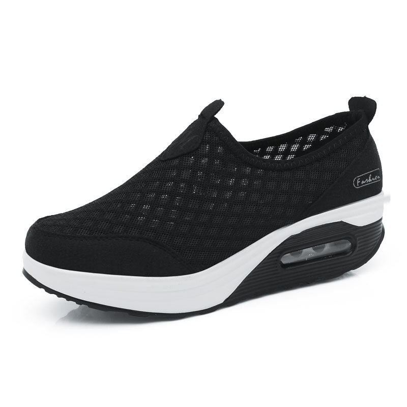 kamames Summer Women Shoes 2022 New Comfortable Breathable Vulcanized Shoes Woman Light Casual Sneaker Air Cushion Shoes Size 42