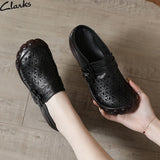 kamames Head Layer Cowhide Leisure Women's Shoes Ethnic Wind Leather Flowers Breathable Women's Sandals Large Size Comfortable Soft Sole Slippers