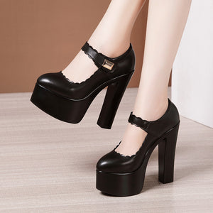 kamames Hates Tiangao Cheongsam Catwalk Shoes, Women's Muffin Soles, Waterproof Platform, Pointed Models, Stage Performance Shoes.