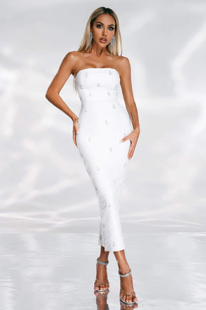 Kamames Samiya Strapless Midi Bandage Dress