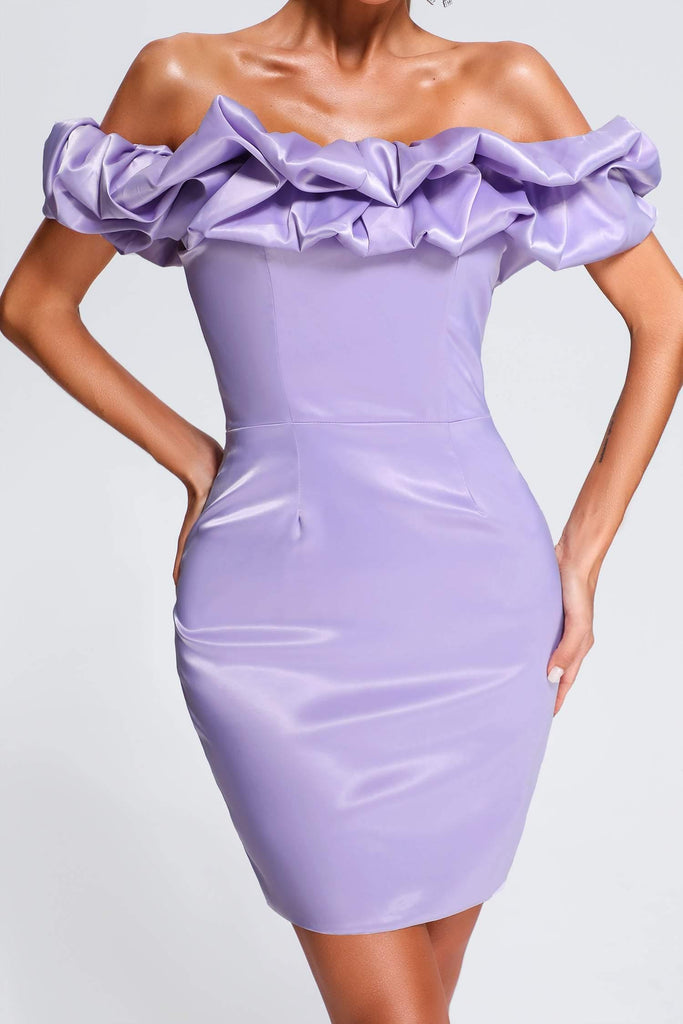 kamames Rebecca Off Shoulder Mini Dress