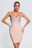 Kamames Reagan Diamonate Mini Bandage Dress