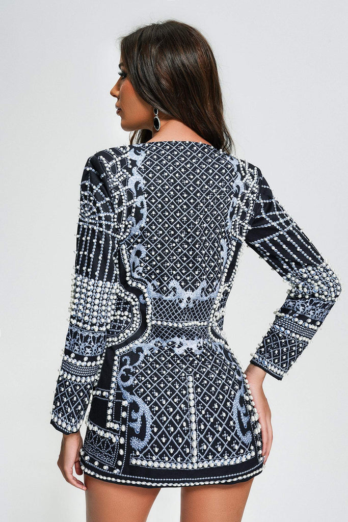 kamames Dole Pearl Blazer Dress - White