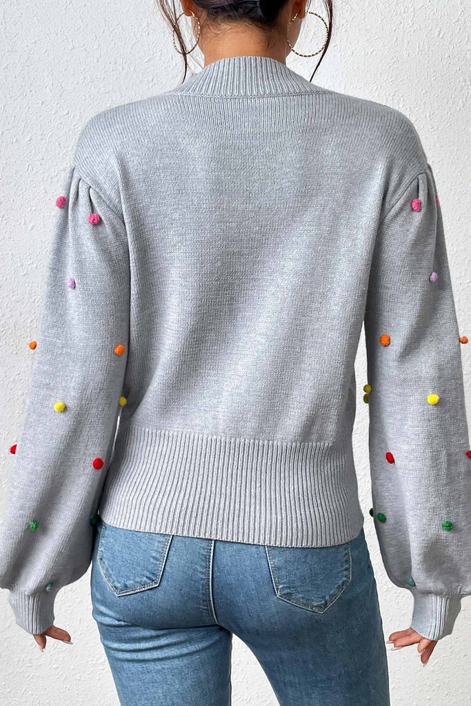 kamames Colorful Yarn Ball Pullover Sweater