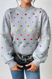 kamames Colorful Yarn Ball Pullover Sweater