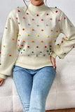 kamames Colorful Yarn Ball Pullover Sweater