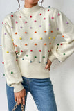 kamames Colorful Yarn Ball Pullover Sweater